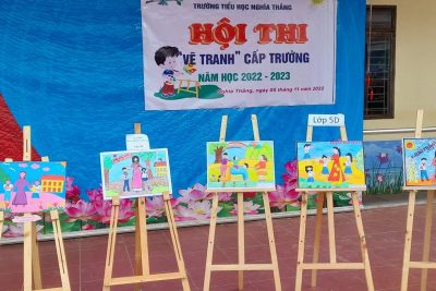 Hội thi vẽ tranh cấp trường năm học 2022 – 2023