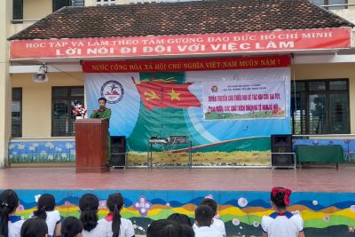HOẠT ĐỘNG TUYÊN TRUYỀN CHO THIẾU NHI VỀ TÁC HẠI CỦA RƯỢU BIA, MA TÚY, CÁC CHẤT KÍCH THÍCH VÀ TỆ NẠN XÃ HỘI