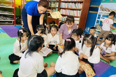 Chào đón các bé 5 tuổi của Trường mầm non Nghĩa Thắng về tham quan Trường TH Nghĩa Thắng Năm học: 2023-2024